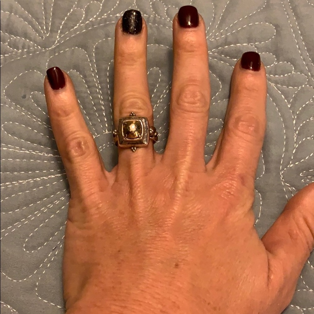 Brighton Sterling Silver and gold ring